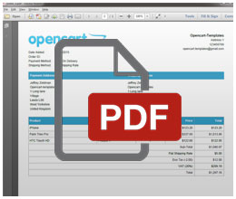 PDF Order Invoice